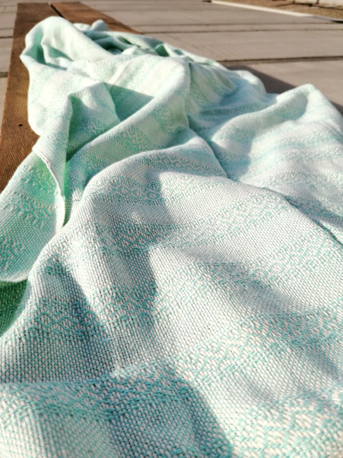 Rebozo Torklæde Emma Mint Vikle og Rebozo massage pic.6