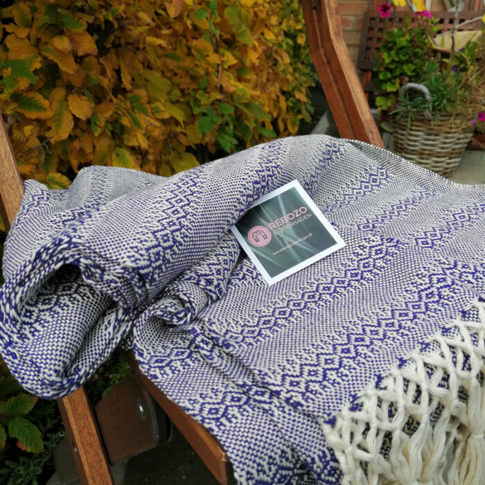 Rebozo Scarf Emma Purple Baby carrier and Rebozo massage pic.4