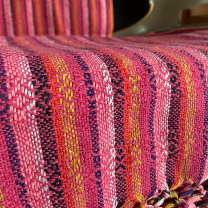Rebozo Julia Pink tørklæde mønstre
