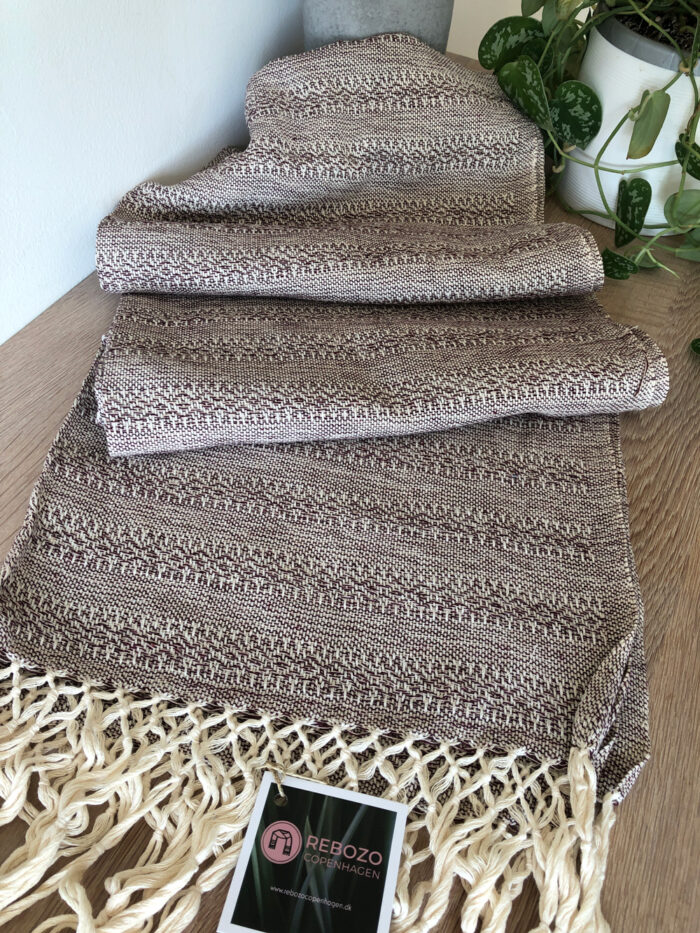 Rebozo Scarf Emma Chocolate Sand Baby Carrier and Rebozo massage pic.1