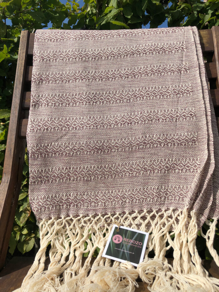 Rebozo Scarf Emma Chocolate Sand Baby Carrier and Rebozo massage pic.5
