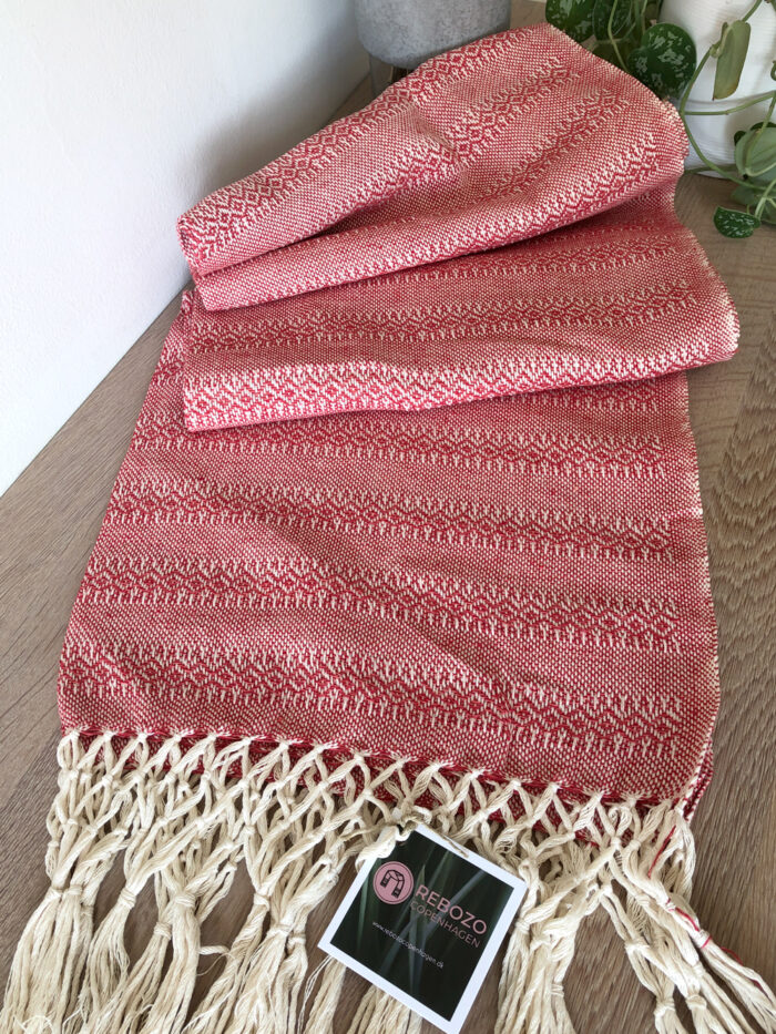 Rebozo Scarf Emma Red Coral Baby Carrier and Rebozo massage b.1