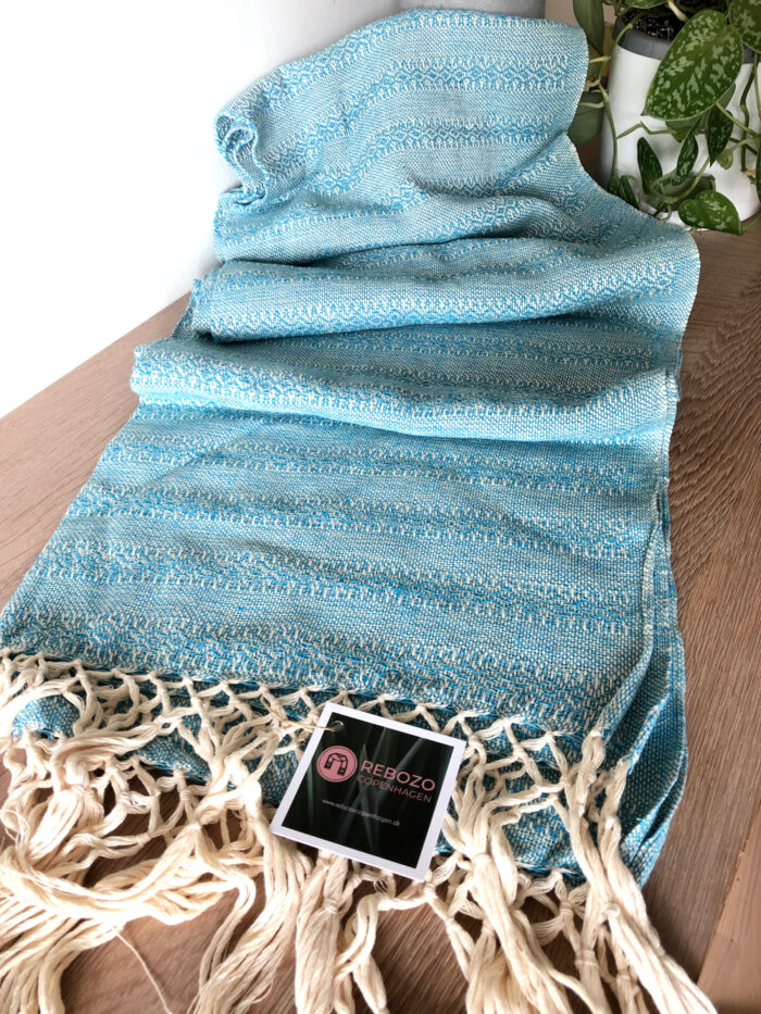 Rebozo Scarf Emma Turquoise Mint Baby Carrier and Rebozo massage b.1