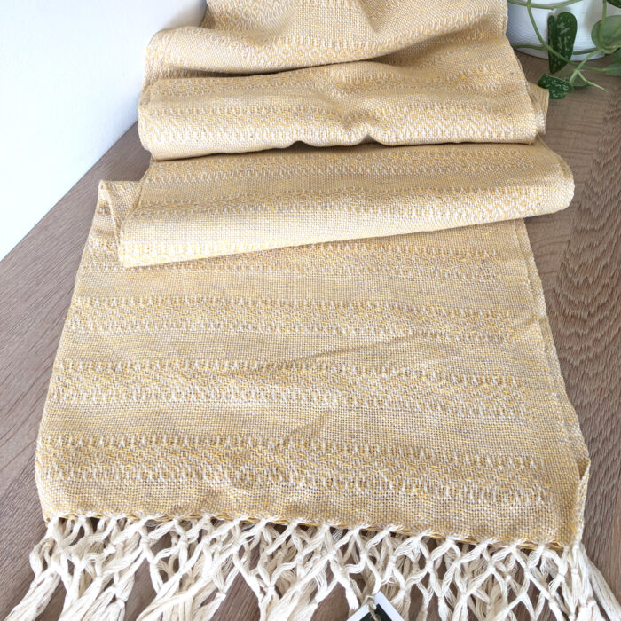 Rebozo Scarf Emma Yellow Sand Baby Carrier and Rebozo massage pic.1