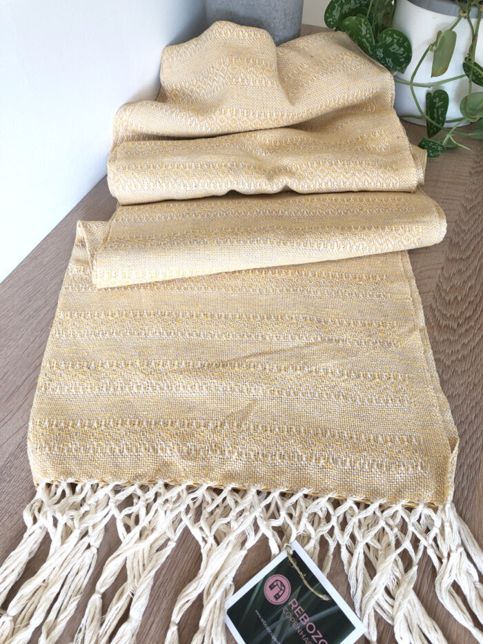 Rebozo Scarf Emma Yellow Sand Baby Carrier and Rebozo massage pic.1