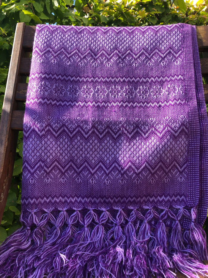 Rebozo Marie Purple tørklæde, baby slynge og til rebozo massage