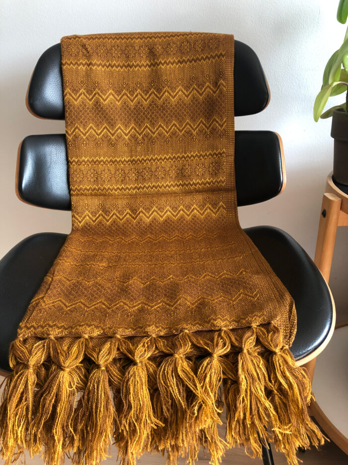 Rebozo Scarf Marie Mustard Baby carrier and Rebozo massage b.2