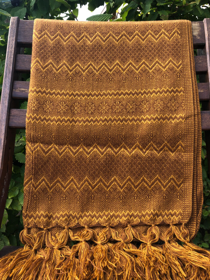 Rebozo Scarf Marie Mustard Baby carrier and Rebozo massage b.4