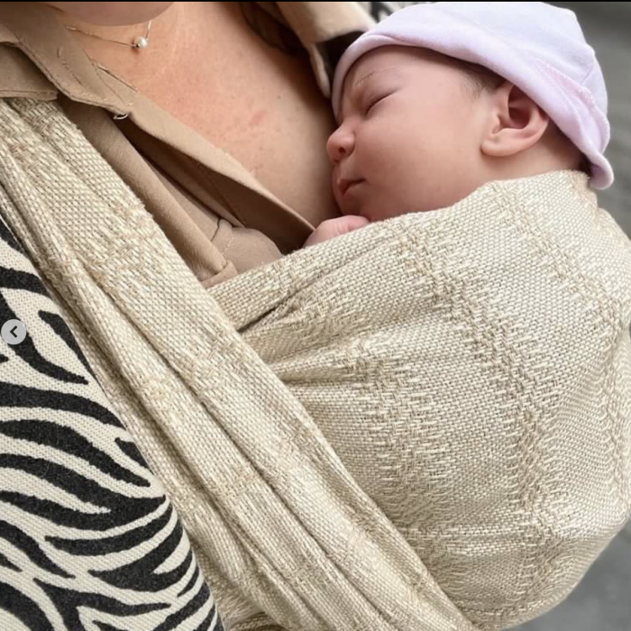 Rebozo Emma Sand vikle nyfødt baby