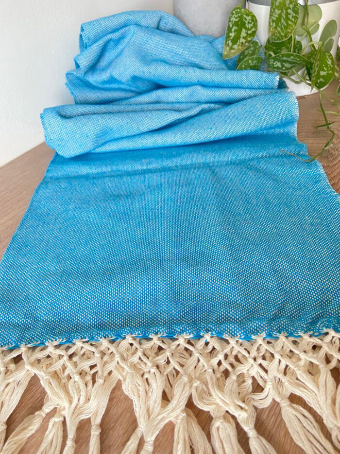 Rebozo Scarf Oscar Turquoise Baby carrier and Rebozo massage pic.5