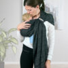 Rebozo Scarf Maria Black Baby carrier and Rebozo massage pic.3