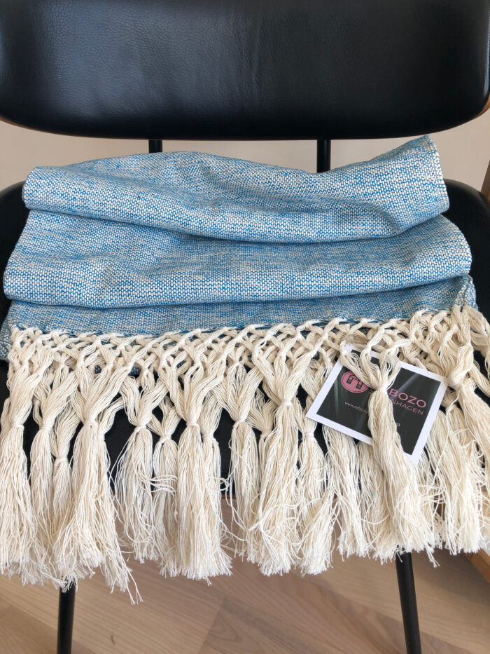 Rebozo Scarf Oscar Turquoise Sand Baby carrier and Rebozo massage pic.2