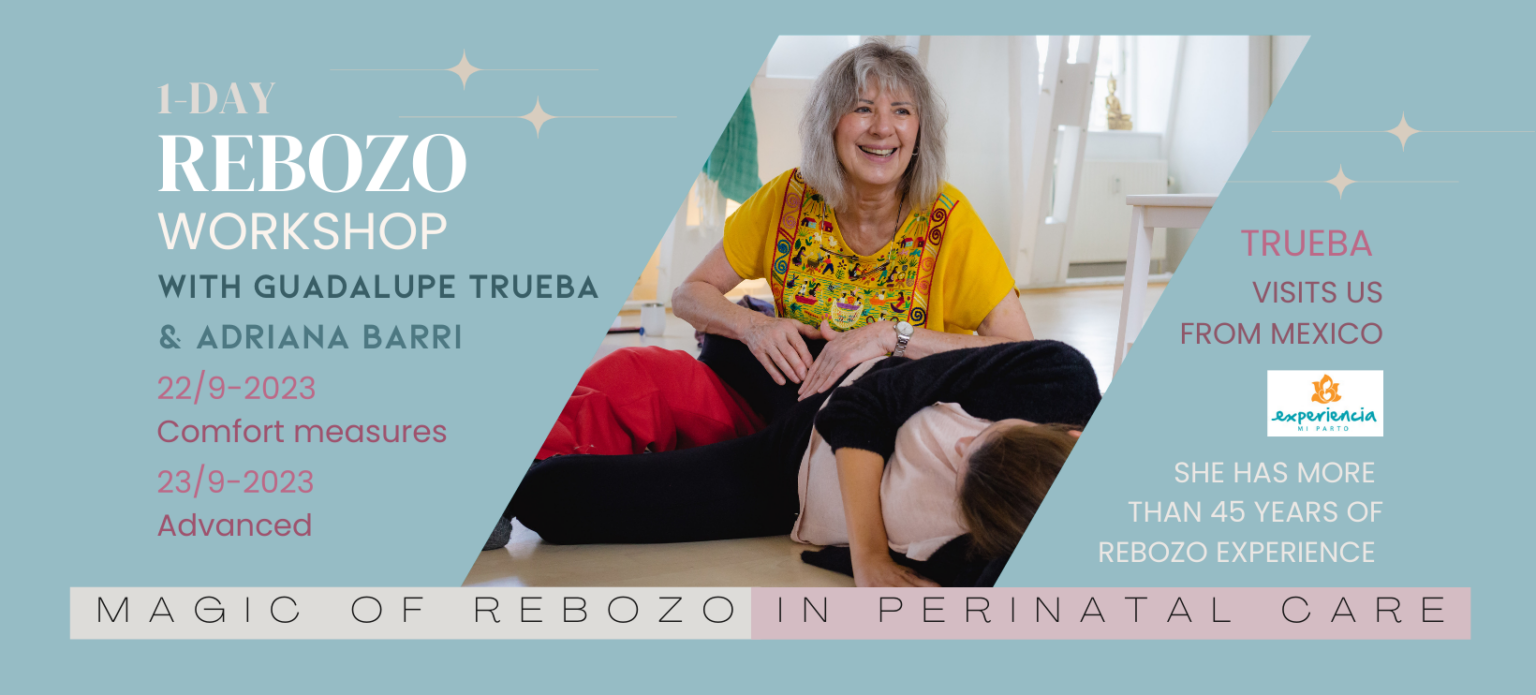 Magic of rebozo workshop. For midwife, doula, professionals. Learn rebozo massage. Banner 1-day workshop