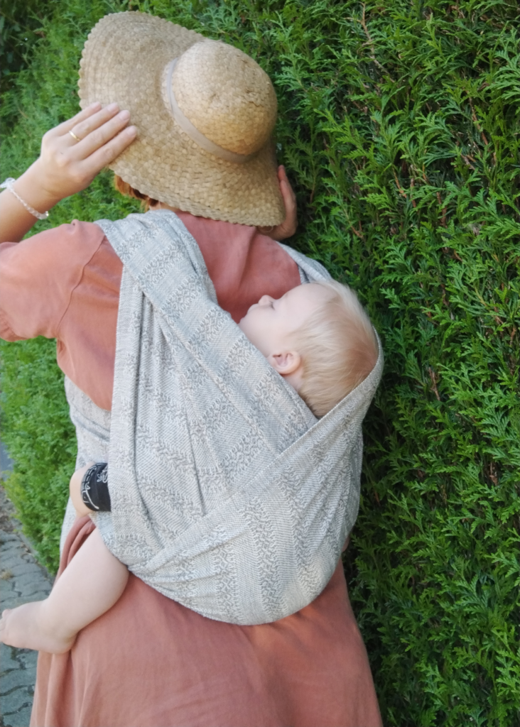 Vikle Emma Grey Sand Rebozo - Back Wrap Cross Carry